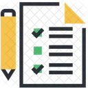 Lista De Verificacao Lista Memorando Ícone