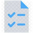 Arquivo de lista de verificação  Ícone