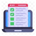 Lista de verificação da web  Ícone