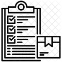 Lista de verificação de entrega  Ícone