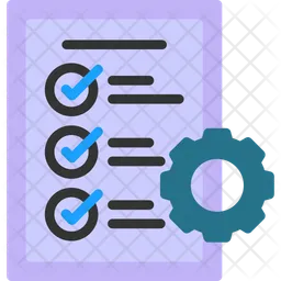 Lista de verificação de manutenção  Ícone