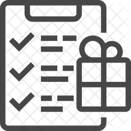 Lista de verificação de encomendas  Ícone