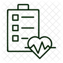 Cuidados De Saude Lista De Verificacao Saude Ícone