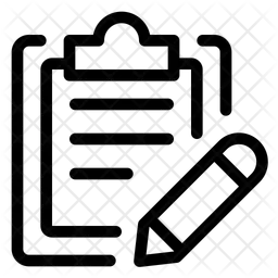 Lista de verificação de tarefas escrever  Ícone