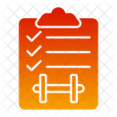 Lista de verificação de treino  Ícone