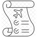 Icone De Lista De Verificacao De Viagem Ícone