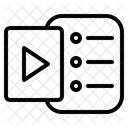 Lista de verificação de vídeo  Ícone