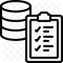 Lista de verificação do banco de dados  Ícone