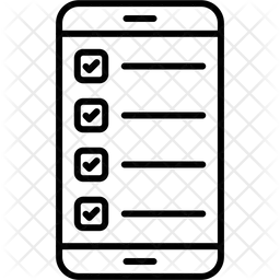 Lista de verificação de smartphones  Ícone