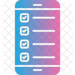 Lista de verificação de smartphones  Ícone