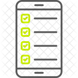 Lista de verificação de smartphones  Ícone