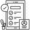 Lista de verificação móvel  Ícone