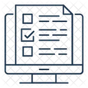 Lista de verificação on-line  Ícone
