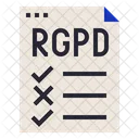 Rgpd Lista De Verificacao Regulamento Ícone