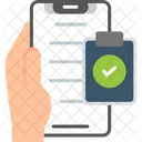 Lista De Verificacion Telefono En La Mano Lista De Tareas Pendientes Icono