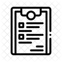 Lista De Verificacion Tarea Cosas Por Hacer Icono