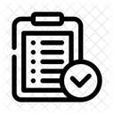 Lista De Verificacion Tareas Cosas Por Hacer Icono