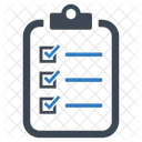 Lista De Verificacion Portapapeles Tareas Icono