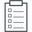 Lista De Verificacion Portapapeles Documento Icono