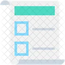 Lista de Verificación  Icono