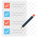 Lista De Verificacion Lista De Tareas Nota Icono