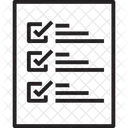 Lista de Verificación  Icono