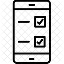 Lista De Verificacion Asistencia Movil Pruebas En Linea Icono