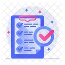 Lista De Verificacion Lista De Tareas Lista De Planificacion Icono