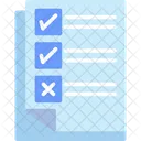 Lista De Verificacion Verificacion Examen Icono