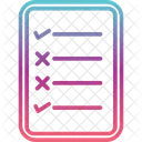 Lista De Verificacion Documento Kpi Icon
