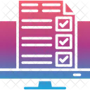 Lista De Verificacion Formulario En Linea Icon