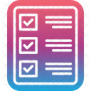 Lista De Verificacion Verificacion Examen Icono