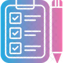 Lista De Verificacion Lista Cheque Icono