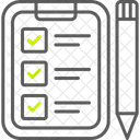 Lista De Verificacion Lista Cheque Icono