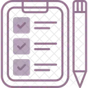 Lista De Verificacion Lista Cheque Icono