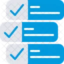Lista de verificación de archivos  Icono