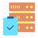 Lista De Verificacion Del Servidor Lista De Verificacion De La Base De Datos Verificar La Base De Datos Icono