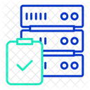 Lista De Verificacion Del Servidor Lista De Verificacion De La Base De Datos Verificar La Base De Datos Icono