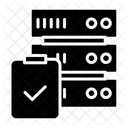 Lista De Verificacion Del Servidor Lista De Verificacion De La Base De Datos Verificar La Base De Datos Icono