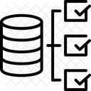 Lista De Verificacion De La Base De Datos Icono