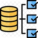 Lista De Verificacion De La Base De Datos Icono