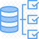 Lista De Verificacion De La Base De Datos Icono