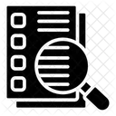 Lista De Verificacion De Busqueda Lupa Lista De Proyectos Icono