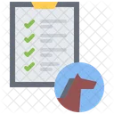Lista de control de caballos  Icono