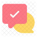 Chat, lista de verificación, chat, burbuja de chat, chat de burbujas, comentario, comunicación, bocadillo de diálogo, texto, foro,  Icono