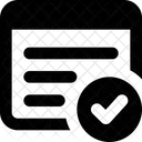 Lista de verificación de contenido web  Icono