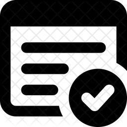 Lista de verificación de contenido web  Icono
