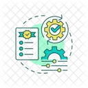 Cumplimiento De Listas De Verificacion Flujo De Trabajo Flujo De Trabajo Impulsado Por Reglas Icono
