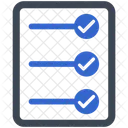 Lista de verificación de negocios  Icono