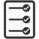 Lista de verificación de negocios  Icono